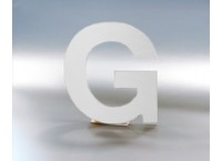 3D Buchstabe - Aluverbund - 3mm - Farbe: weiß
